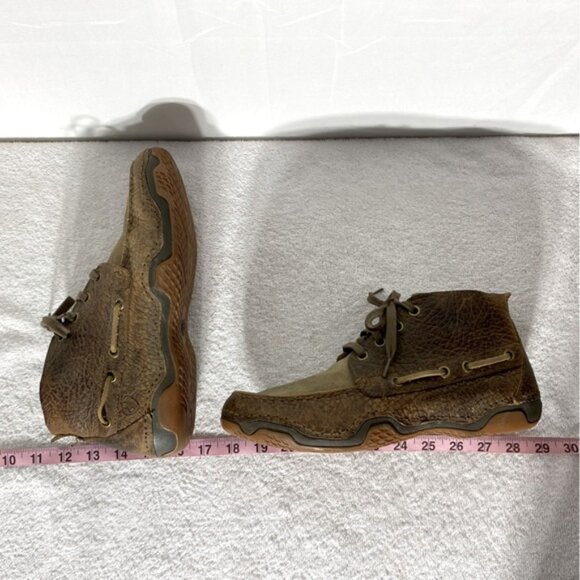 Ariat Brown Distressed Leather Lace Up Chukka Boots Ankle Boots 8EE/41W - Picture 12 of 12